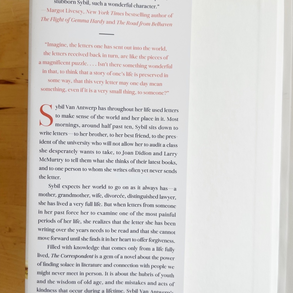 Hardcover Copy of The Correspondent by Virginia Evans - Like New - Picture 3 of 5